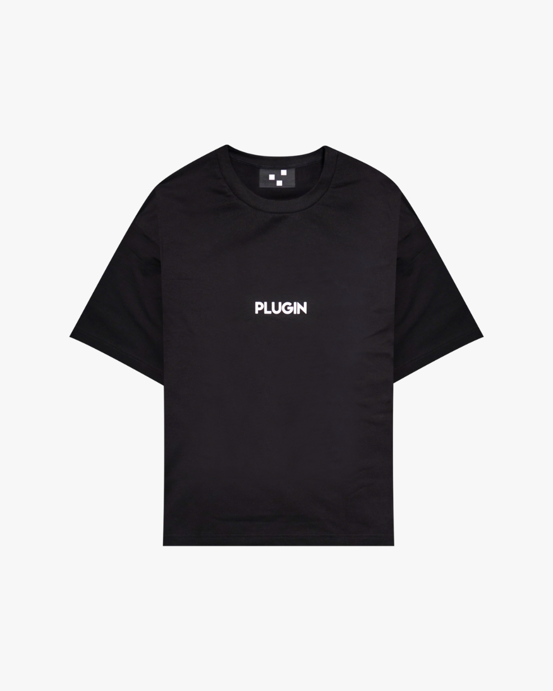 Oversized black tee frontview