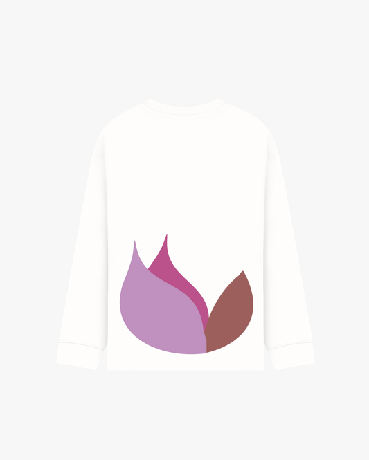 FLOWER LONG SLEEVE WHITE