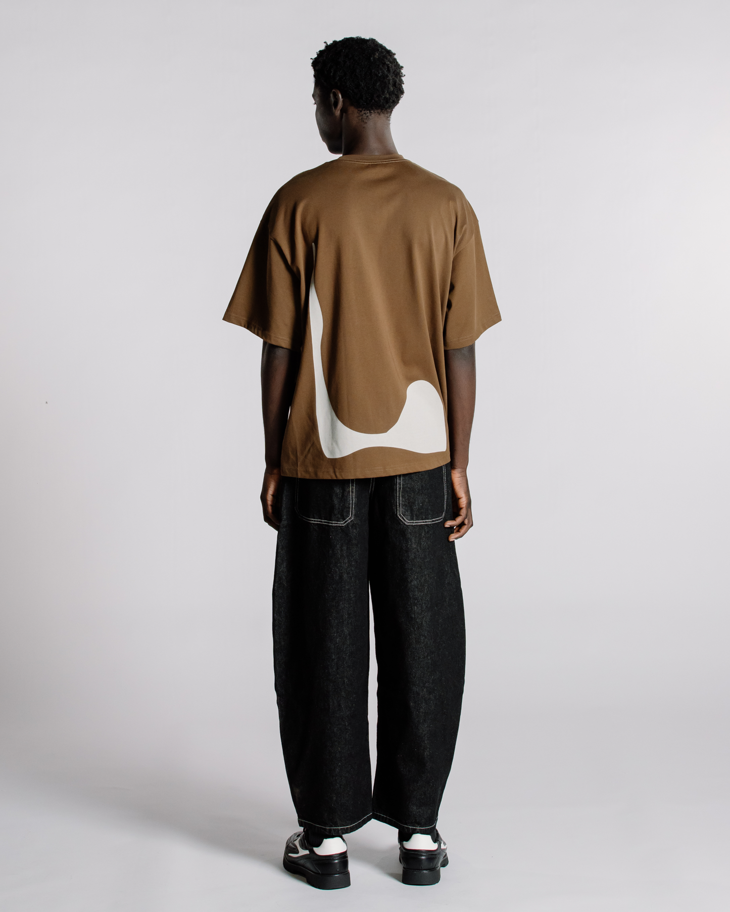 WAVE TEE BROWN